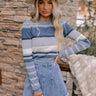Ski Lodge Kisses Stripe Sweater Top Image - 1
