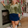 Martini Mixer Velvet Button Up Curves Image - 1