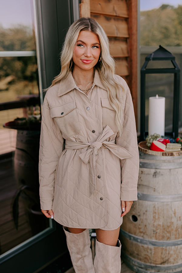 Crisp Breeze Quilted Coat Image - 2