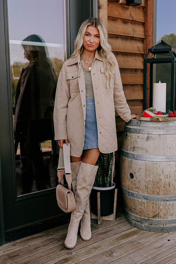 Crisp Breeze Quilted Coat Image - 1