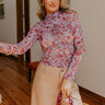 Feeling Flirty Floral Mesh Top Image - 1