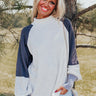 Chai Latte Please Color Block Sweater Top Image - 1