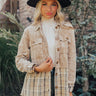 Hot Cocoa Sippin' Corduroy Jacket in Khaki Image - 1