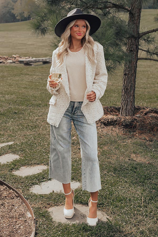 Charming Smile Tweed Blazer Image - 1