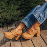 The Camille Faux Leather Loafer Heel Image - 1