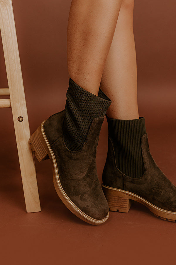 The Goodness Gracious Faux Suede Boot Image - 2