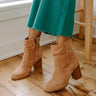 The Last Call Faux Suede Bootie in Light Camel Image - 1