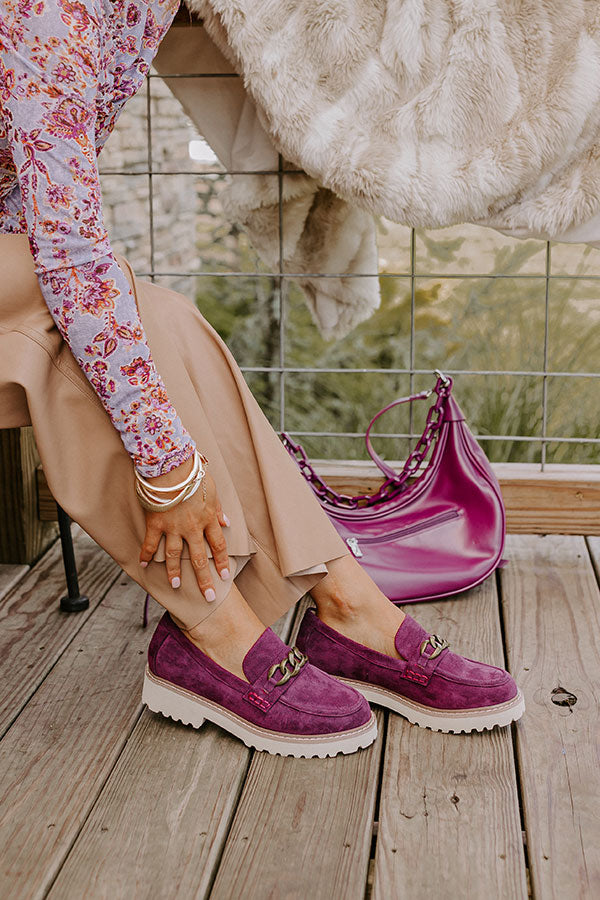 The Literally Faux Suede Loafer in Windsor Wine Image - 1