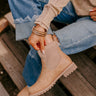 The Cabin Fever Faux Leather Bootie in Light Camel Image - 1