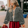 Mulled Wine Stripe Front Tie Top Image - 1