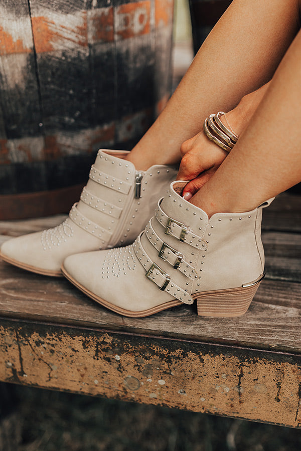 The Amazing Faux Leather Booties in Birch Image - 3