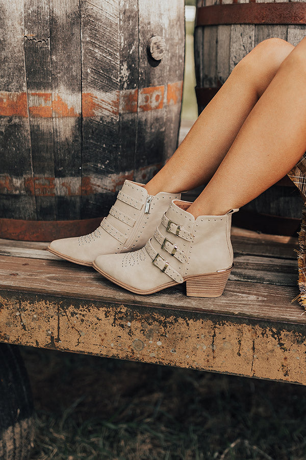 The Amazing Faux Leather Booties in Birch Image - 2