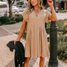 Long Weekend Wonderful Shift Dress In Warm Taupe Image - 1