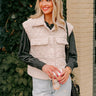 Cedar Creek Quilted Vest in Cream Image - 1