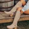 The High There Faux Leather Knee High Boot Image - 1