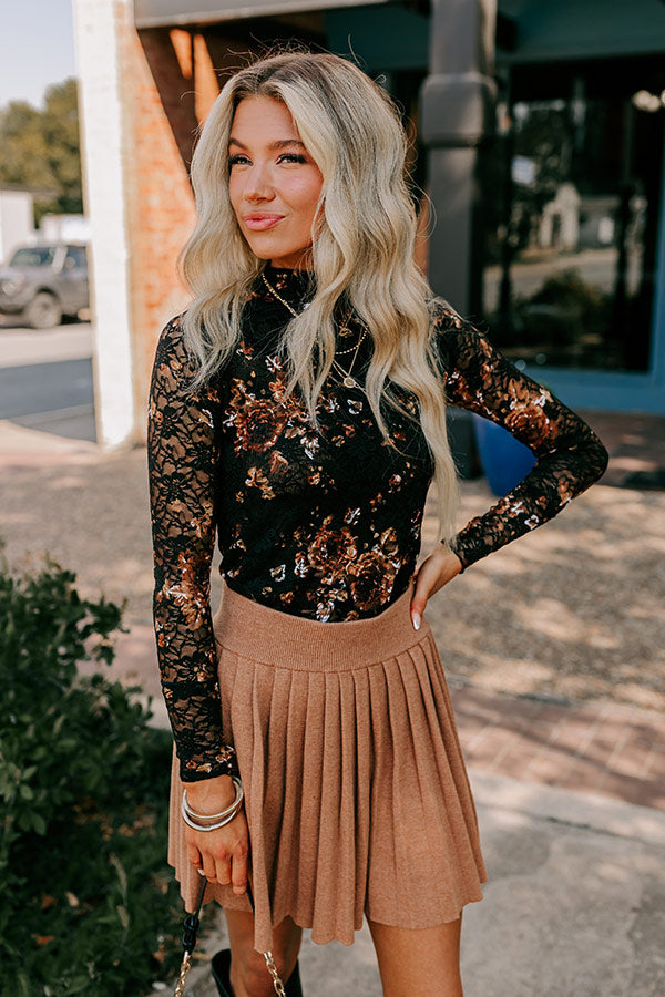 Romantic Playlist Floral Lace Top Image - 1