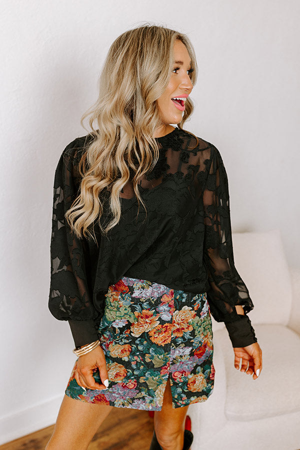 Upstate Chic Jacquard Top Image - 1