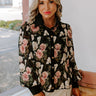 Smell The Roses Chiffon Button Up Image - 1