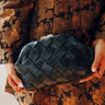 Uptown Chic Faux Leather Purse in Black Image - 1