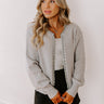 Cue The Chic Pearl Embellished Cardigan in Grey Image - 1