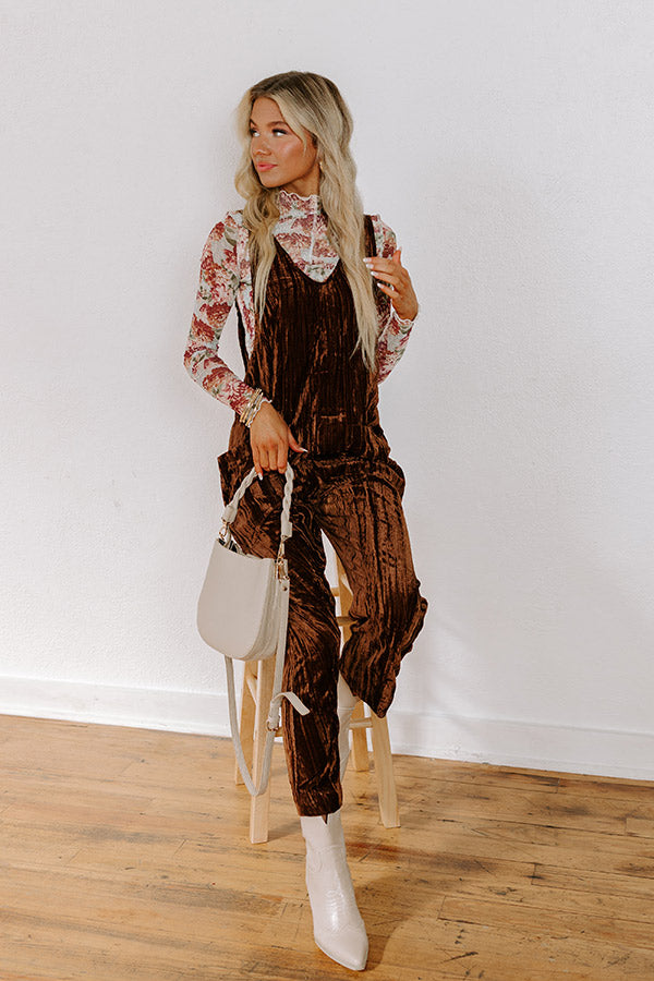Pumpkin Patch Pretty Velvet Jumpsuit Image - 2
