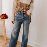 RISEN Paisley High Waist Wide Leg Jean Image - 1