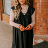 Hayride Honey Denim Mini Dress in Black Image - 1