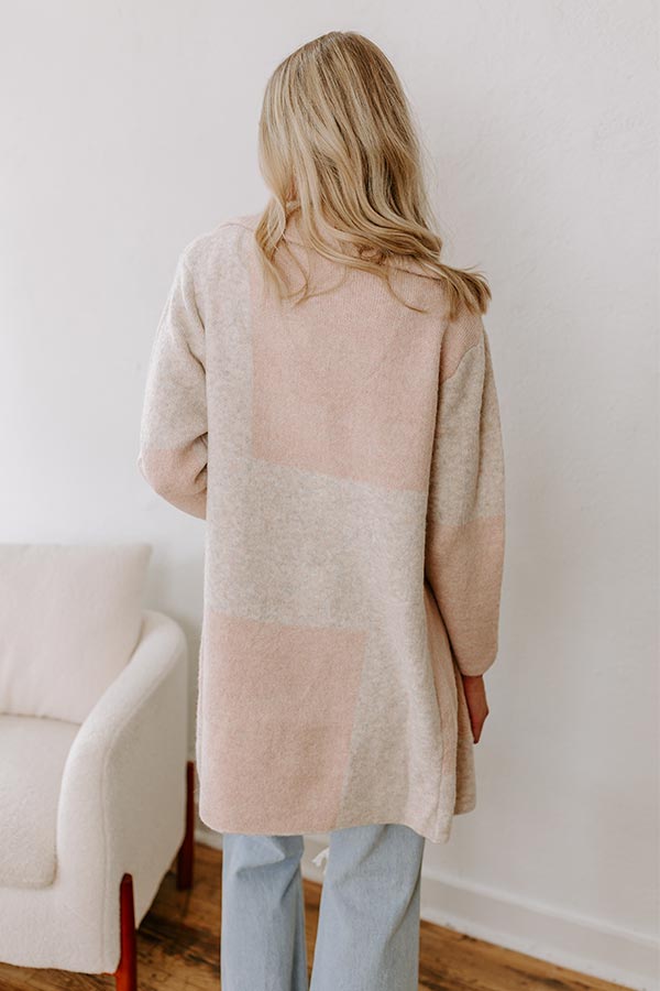 Apple Spiced Wishes Knit Coat in Pink Image - 5