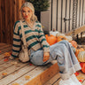 Polo and Prosecco Knit Sweater in Hunter Green Image - 1
