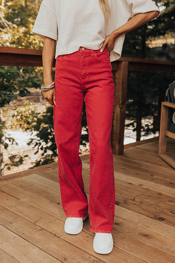 JUST USA Rylee High Waist Wide Leg Jean Image - 2