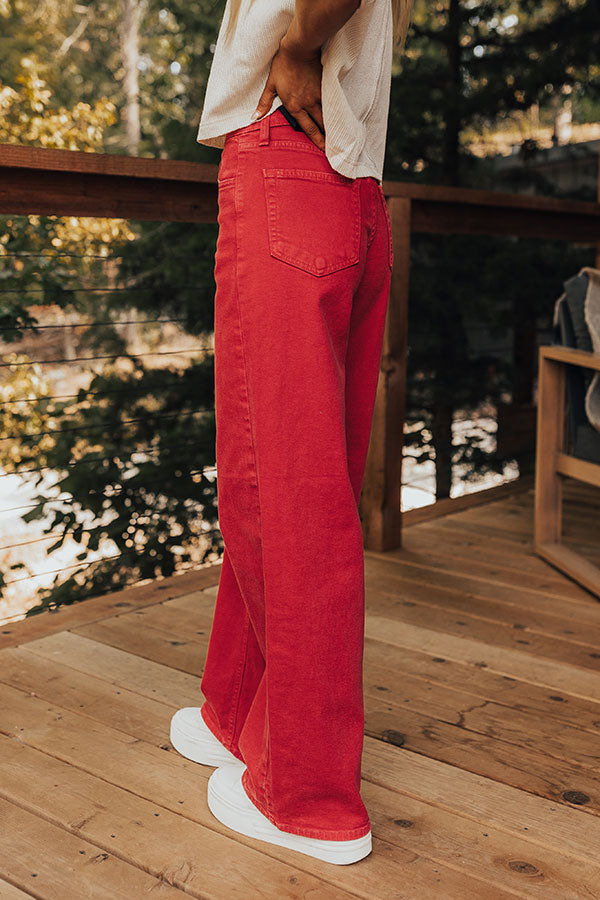 JUST USA Rylee High Waist Wide Leg Jean Image - 3