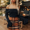 Looking Sassy Ribbed Sweater Top in Black Image - 1