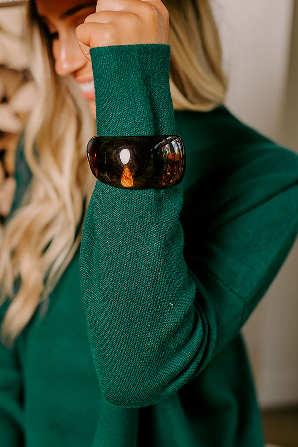 Boho Vibe Bangle Bracelet in Brown Image - 1