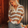 Polo and Prosecco Knit Sweater in Mocha Image - 1