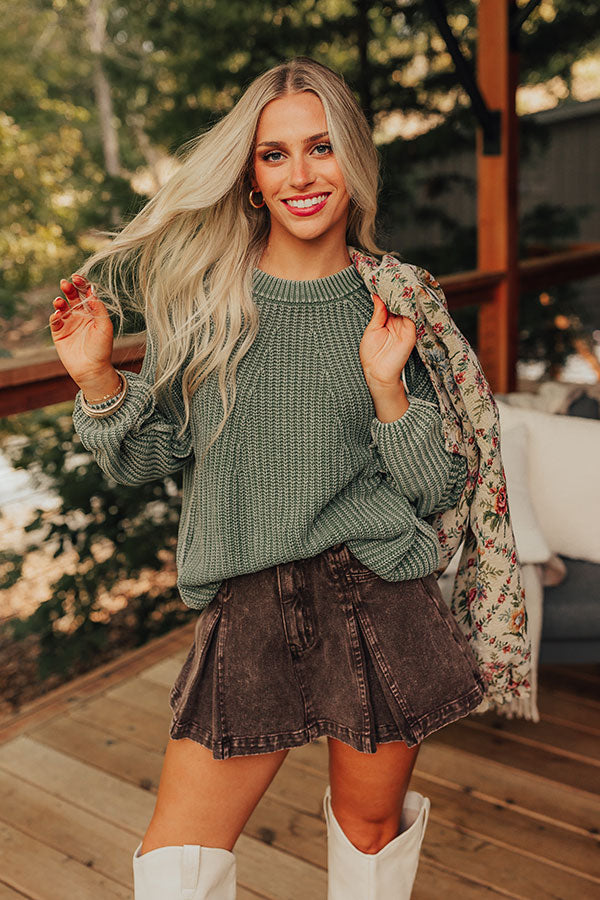 Cuddling By The Fireside Knit Sweater Image - 1