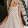 Composed Charm Mini Dress in Cream Image - 1
