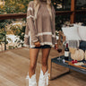 Cafe Meet Up Sweater Top in Taupe Image - 1