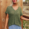 Block Party Chic Knit Top in Olive Image - 1