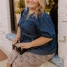 Sweet Darling Denim Babydoll Top Curves Image - 1