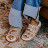 Tresor Faux Nubuck Sandal in Warm Taupe Image - 1