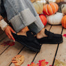 The Anna Faux Suede Slipper in Black Image - 1