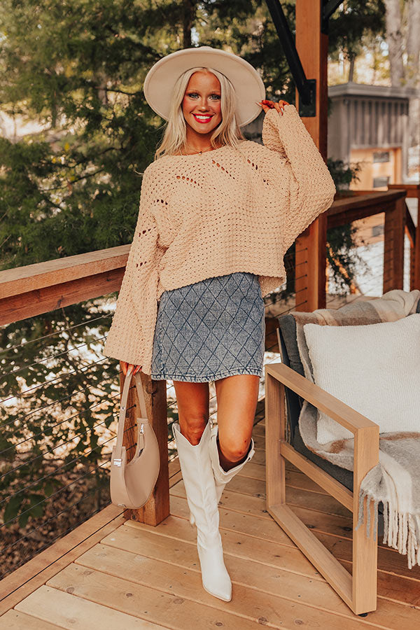 Harvest Season Knit Sweater in Golden Honey Image - 4