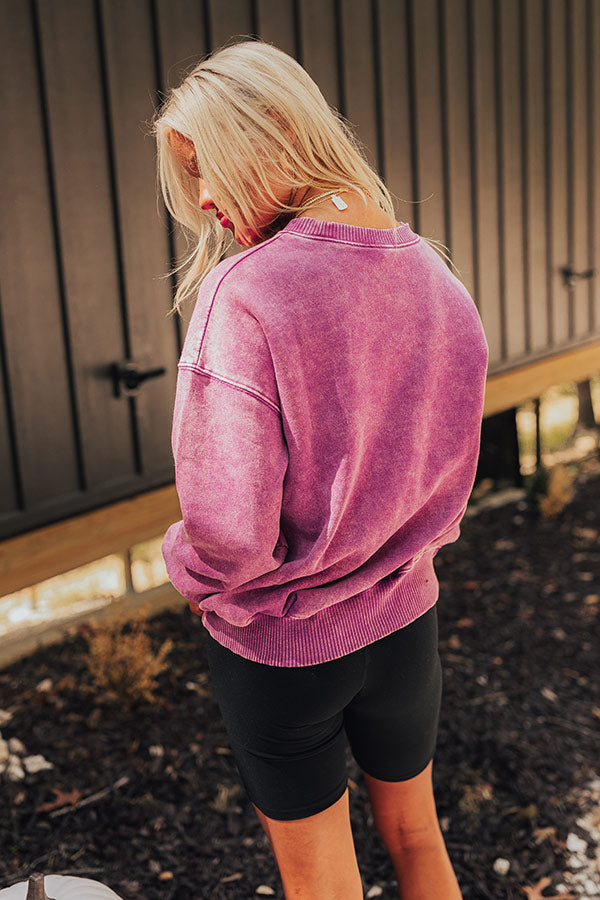 Trailside Cutie Vintage Wash Sweatshirt in Orchid Image - 3
