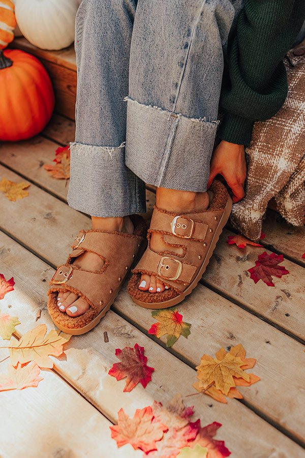 Tresor Faux Nubuck Sandal in Cinnamon Image - 1