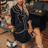 Chic A La Mode Ruffle Mini Dress in Black Image - 1