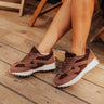 The Norah Sherpa Sneaker in Chestnut Image - 1