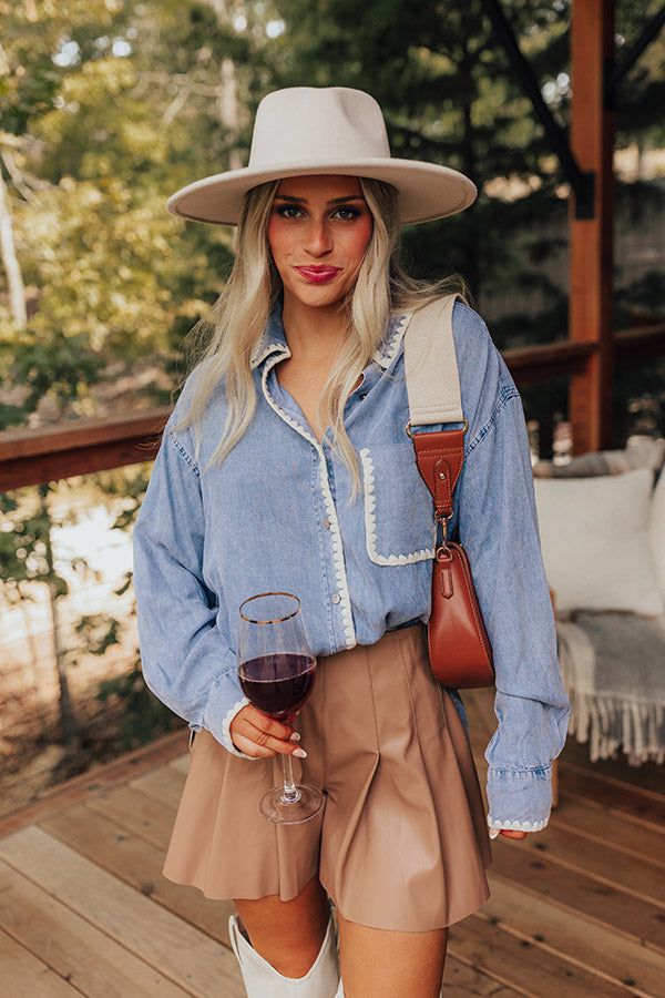 Soho Style Chambray Button Up Image - 1