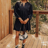 Cappuccino Cutie Corduroy Mini Dress in Black Image - 1