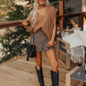 The Lila High Waist Tweed Skort in Mocha Image - 1