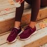 The Blake Corduroy Sneaker in Merlot Image - 1